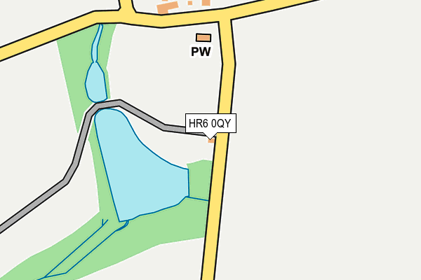 HR6 0QY map - OS OpenMap – Local (Ordnance Survey) HR6 0QY map - OS OpenMap – Local (Ordnance Survey)