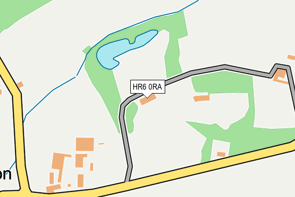 HR6 0RA map - OS OpenMap – Local (Ordnance Survey)