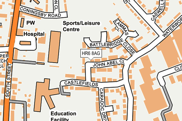 HR6 8AG map - OS OpenMap – Local (Ordnance Survey) HR6 8AG map - OS OpenMap – Local (Ordnance Survey)