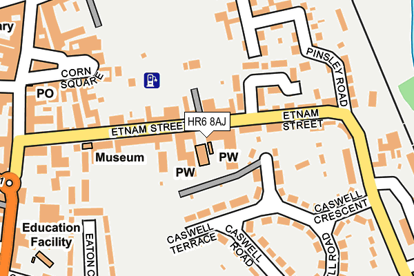 HR6 8AJ map - OS OpenMap – Local (Ordnance Survey) HR6 8AJ map - OS OpenMap – Local (Ordnance Survey)