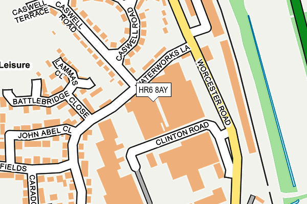 HR6 8AY map - OS OpenMap – Local (Ordnance Survey) HR6 8AY map - OS OpenMap – Local (Ordnance Survey)