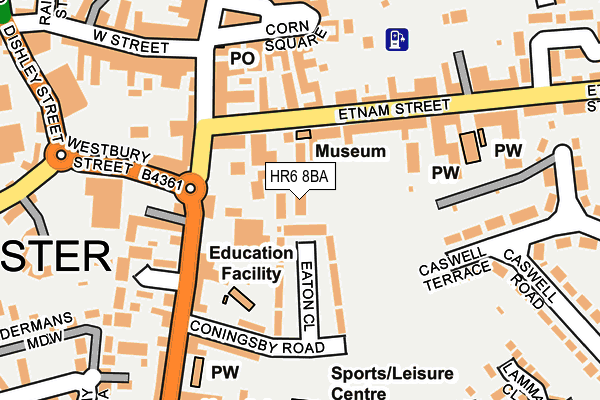HR6 8BA map - OS OpenMap – Local (Ordnance Survey) HR6 8BA map - OS OpenMap – Local (Ordnance Survey)