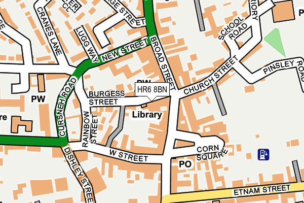 HR6 8BN map - OS OpenMap – Local (Ordnance Survey) HR6 8BN map - OS OpenMap – Local (Ordnance Survey)