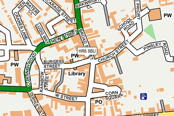 HR6 8BU map - OS OpenMap – Local (Ordnance Survey) HR6 8BU map - OS OpenMap – Local (Ordnance Survey)