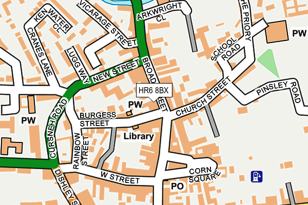 HR6 8BX map - OS OpenMap – Local (Ordnance Survey) HR6 8BX map - OS OpenMap – Local (Ordnance Survey)