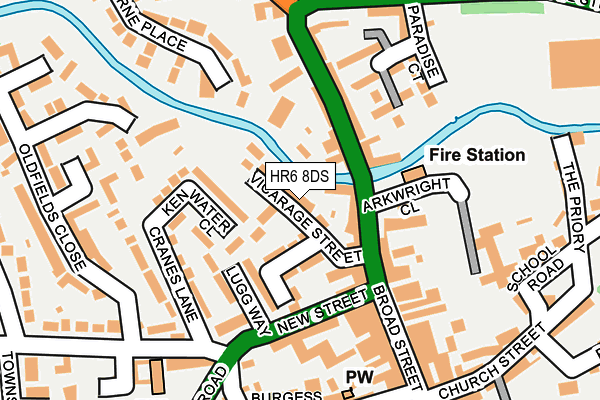 HR6 8DS map - OS OpenMap – Local (Ordnance Survey) HR6 8DS map - OS OpenMap – Local (Ordnance Survey)