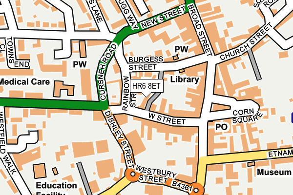 HR6 8ET map - OS OpenMap – Local (Ordnance Survey) HR6 8ET map - OS OpenMap – Local (Ordnance Survey)