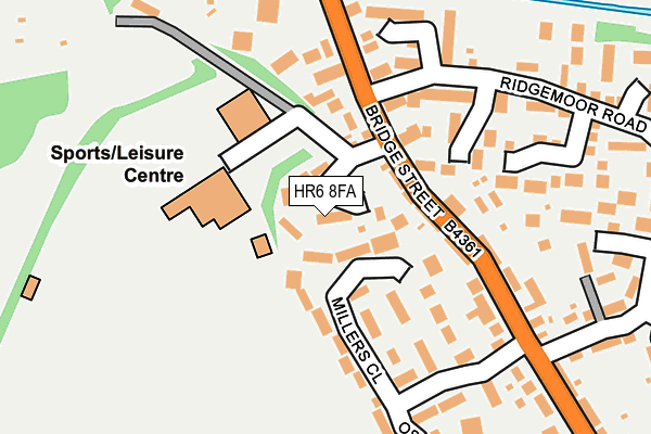 HR6 8FA map - OS OpenMap – Local (Ordnance Survey) HR6 8FA map - OS OpenMap – Local (Ordnance Survey)