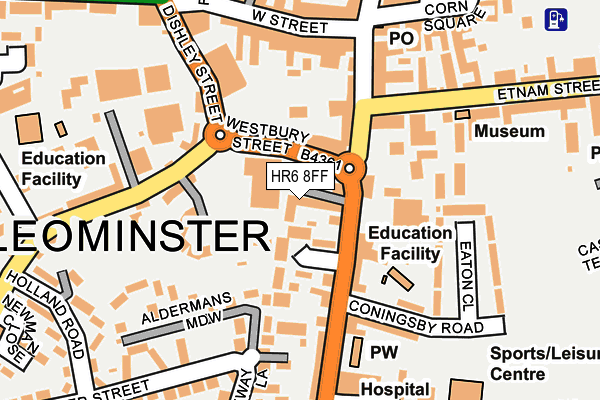 HR6 8FF map - OS OpenMap – Local (Ordnance Survey) HR6 8FF map - OS OpenMap – Local (Ordnance Survey)