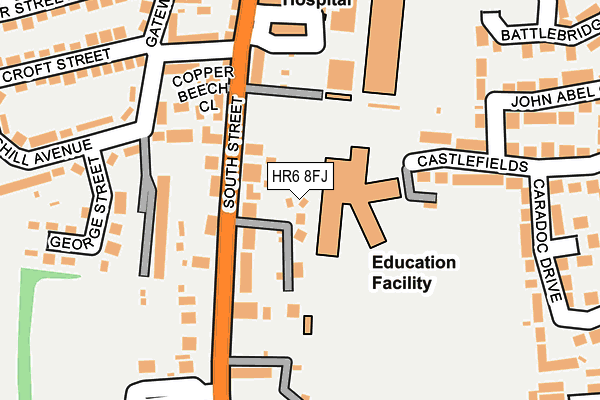 HR6 8FJ map - OS OpenMap – Local (Ordnance Survey) HR6 8FJ map - OS OpenMap – Local (Ordnance Survey)