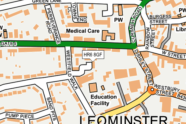 HR6 8GF map - OS OpenMap – Local (Ordnance Survey) HR6 8GF map - OS OpenMap – Local (Ordnance Survey)