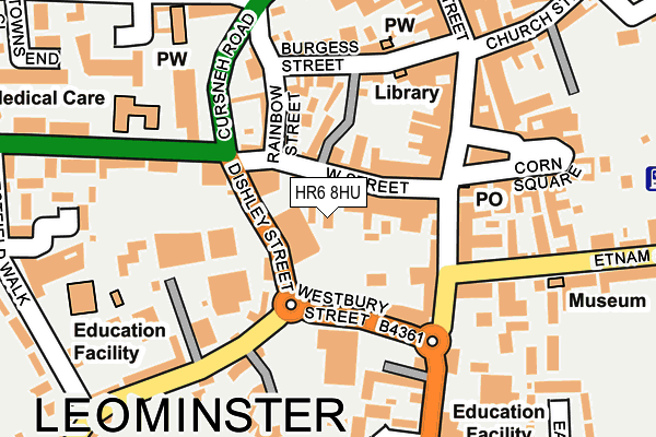 HR6 8HU map - OS OpenMap – Local (Ordnance Survey) HR6 8HU map - OS OpenMap – Local (Ordnance Survey)