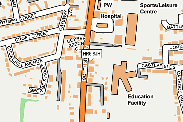 HR6 8JH map - OS OpenMap – Local (Ordnance Survey) HR6 8JH map - OS OpenMap – Local (Ordnance Survey)