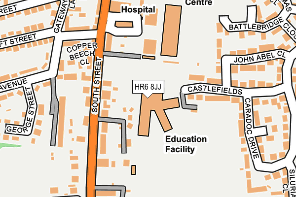 HR6 8JJ map - OS OpenMap – Local (Ordnance Survey) HR6 8JJ map - OS OpenMap – Local (Ordnance Survey)