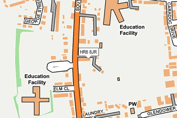 HR6 8JR map - OS OpenMap – Local (Ordnance Survey) HR6 8JR map - OS OpenMap – Local (Ordnance Survey)
