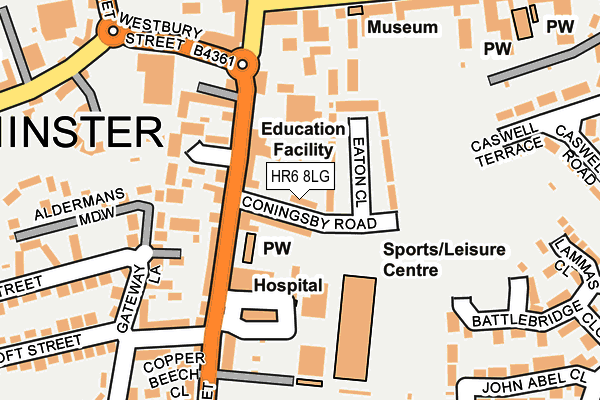HR6 8LG map - OS OpenMap – Local (Ordnance Survey) HR6 8LG map - OS OpenMap – Local (Ordnance Survey)