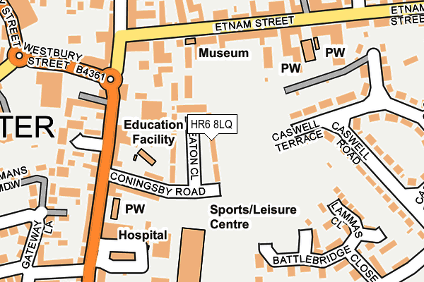 HR6 8LQ map - OS OpenMap – Local (Ordnance Survey) HR6 8LQ map - OS OpenMap – Local (Ordnance Survey)