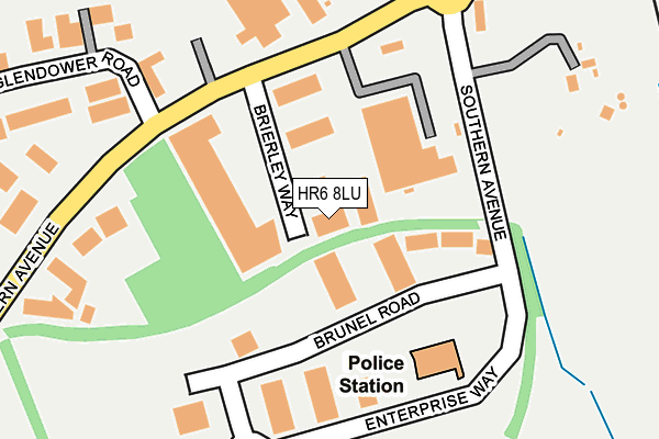 HR6 8LU map - OS OpenMap – Local (Ordnance Survey)