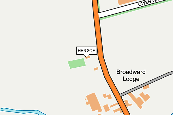 HR6 8QF map - OS OpenMap – Local (Ordnance Survey) HR6 8QF map - OS OpenMap – Local (Ordnance Survey)