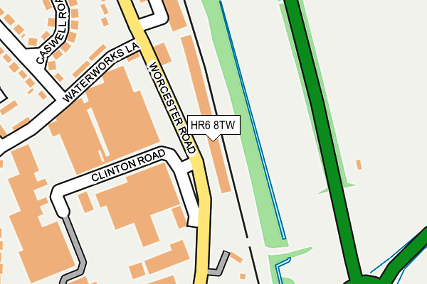 HR6 8TW map - OS OpenMap – Local (Ordnance Survey) HR6 8TW map - OS OpenMap – Local (Ordnance Survey)