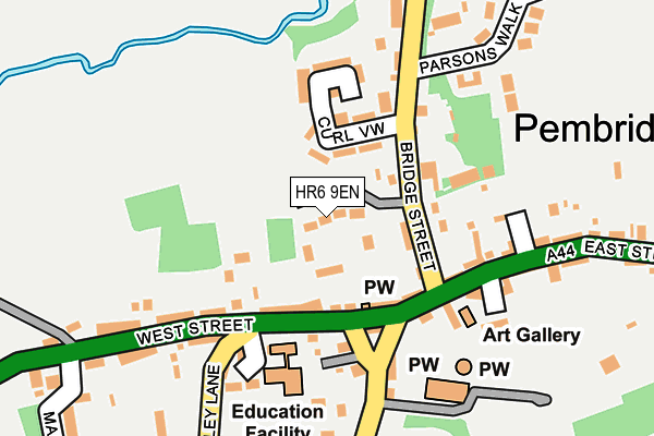 HR6 9EN map - OS OpenMap – Local (Ordnance Survey)
