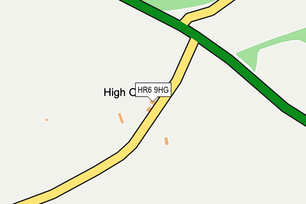 HR6 9HG map - OS OpenMap – Local (Ordnance Survey)