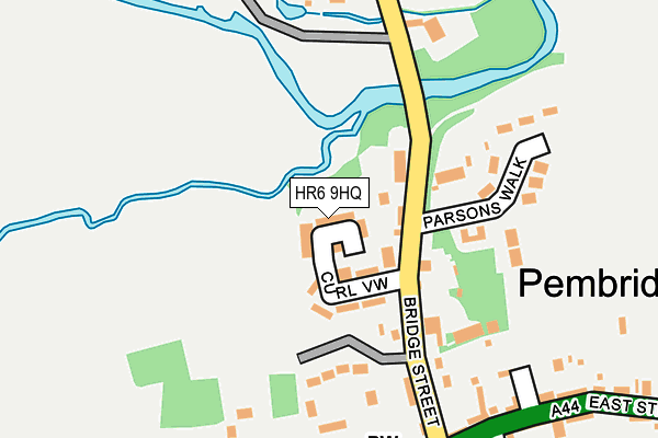 HR6 9HQ map - OS OpenMap – Local (Ordnance Survey)