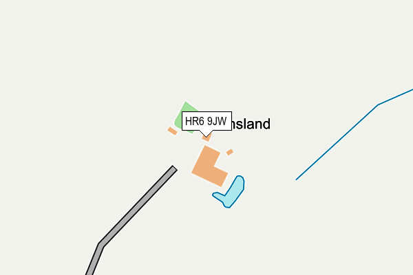 HR6 9JW map - OS OpenMap – Local (Ordnance Survey) HR6 9JW map - OS OpenMap – Local (Ordnance Survey)