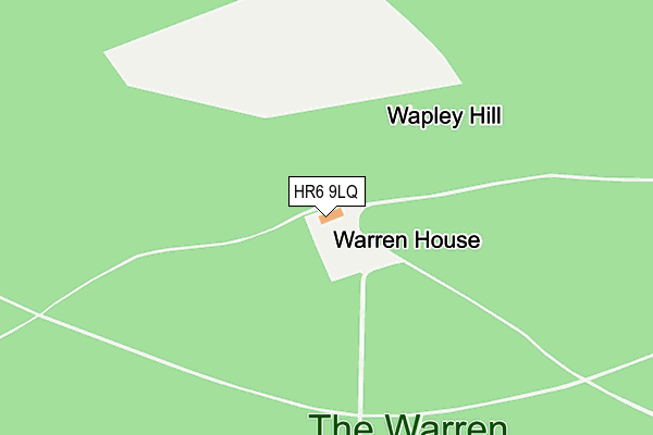 HR6 9LQ map - OS OpenMap – Local (Ordnance Survey) HR6 9LQ map - OS OpenMap – Local (Ordnance Survey)
