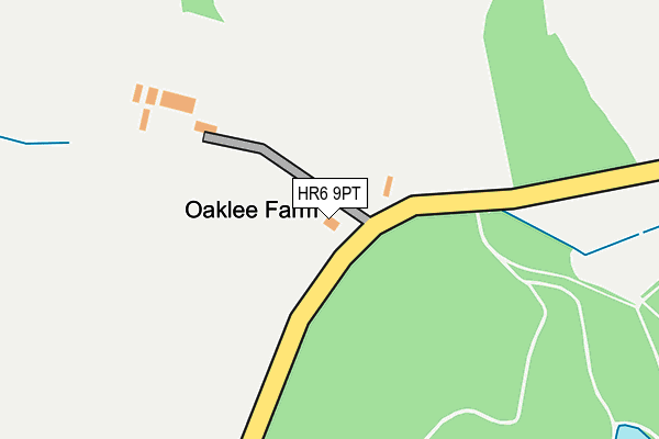 HR6 9PT map - OS OpenMap – Local (Ordnance Survey)