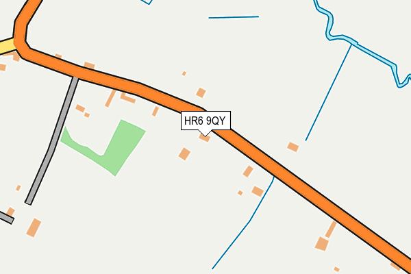 HR6 9QY map - OS OpenMap – Local (Ordnance Survey) HR6 9QY map - OS OpenMap – Local (Ordnance Survey)