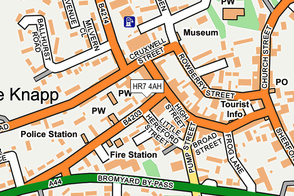 HR7 4AH map - OS OpenMap – Local (Ordnance Survey) HR7 4AH map - OS OpenMap – Local (Ordnance Survey)