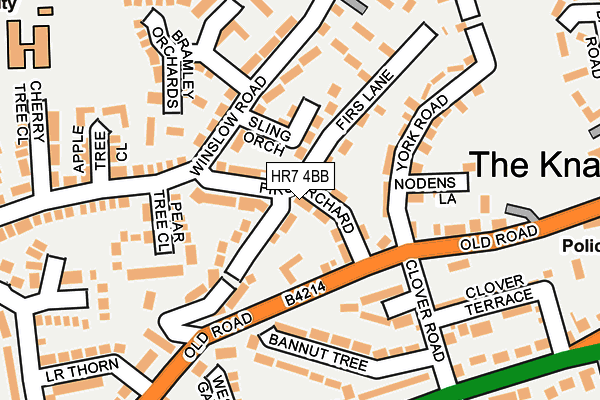 HR7 4BB map - OS OpenMap – Local (Ordnance Survey) HR7 4BB map - OS OpenMap – Local (Ordnance Survey)