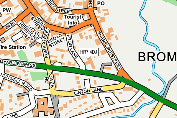 HR7 4DJ map - OS OpenMap – Local (Ordnance Survey) HR7 4DJ map - OS OpenMap – Local (Ordnance Survey)