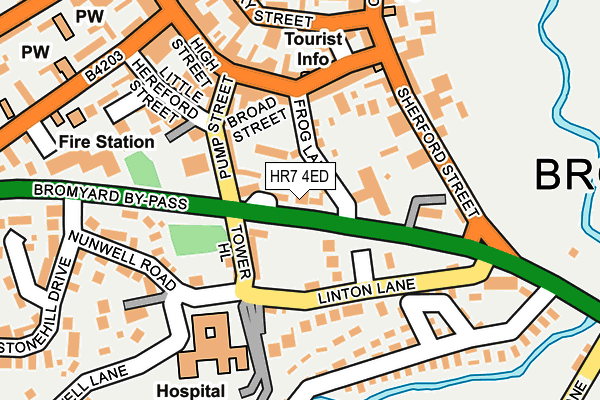 HR7 4ED map - OS OpenMap – Local (Ordnance Survey)