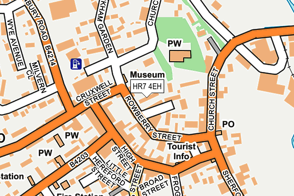 HR7 4EH map - OS OpenMap – Local (Ordnance Survey) HR7 4EH map - OS OpenMap – Local (Ordnance Survey)