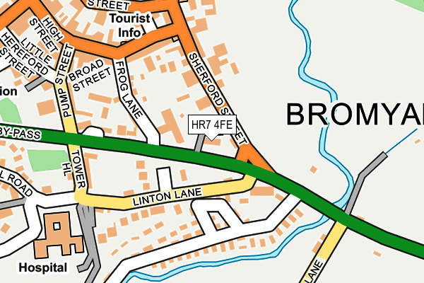 HR7 4FE map - OS OpenMap – Local (Ordnance Survey)