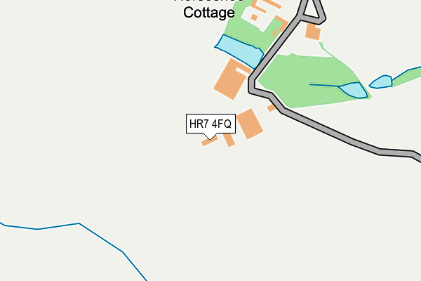 HR7 4FQ map - OS OpenMap – Local (Ordnance Survey) HR7 4FQ map - OS OpenMap – Local (Ordnance Survey)