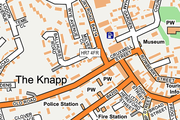 HR7 4FR map - OS OpenMap – Local (Ordnance Survey) HR7 4FR map - OS OpenMap – Local (Ordnance Survey)