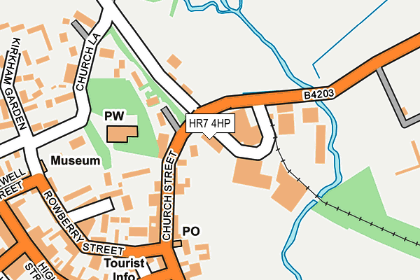 HR7 4HP map - OS OpenMap – Local (Ordnance Survey) HR7 4HP map - OS OpenMap – Local (Ordnance Survey)