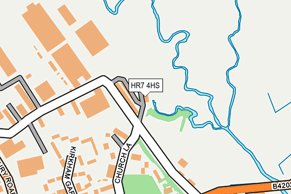 HR7 4HS map - OS OpenMap – Local (Ordnance Survey) HR7 4HS map - OS OpenMap – Local (Ordnance Survey)