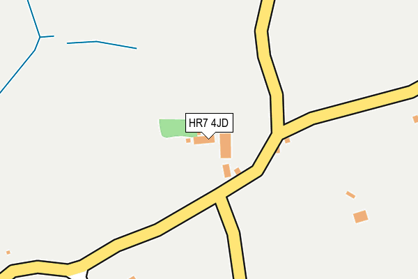HR7 4JD map - OS OpenMap – Local (Ordnance Survey) HR7 4JD map - OS OpenMap – Local (Ordnance Survey)