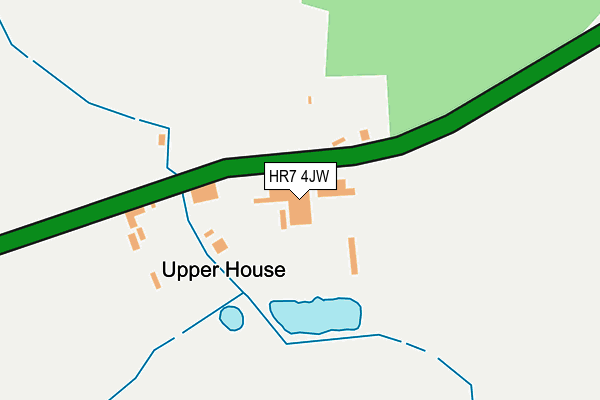 HR7 4JW map - OS OpenMap – Local (Ordnance Survey) HR7 4JW map - OS OpenMap – Local (Ordnance Survey)