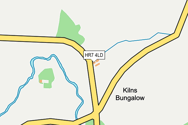 HR7 4LD map - OS OpenMap – Local (Ordnance Survey) HR7 4LD map - OS OpenMap – Local (Ordnance Survey)