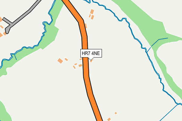HR7 4NE map - OS OpenMap – Local (Ordnance Survey) HR7 4NE map - OS OpenMap – Local (Ordnance Survey)