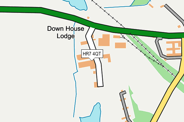 HR7 4QT map - OS OpenMap – Local (Ordnance Survey)
