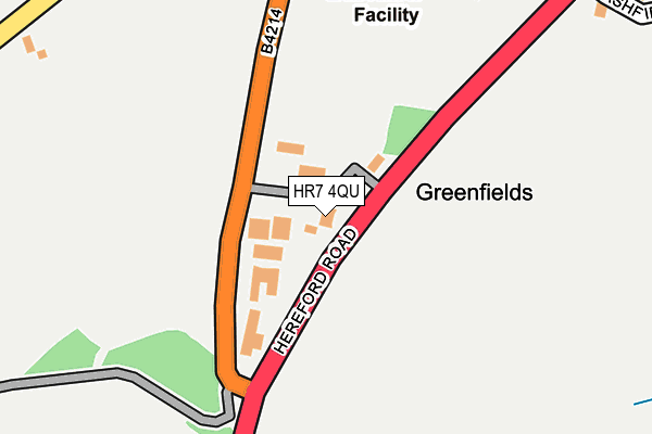 HR7 4QU map - OS OpenMap – Local (Ordnance Survey) HR7 4QU map - OS OpenMap – Local (Ordnance Survey)