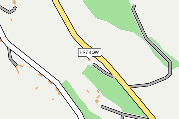 HR7 4QW map - OS OpenMap – Local (Ordnance Survey) HR7 4QW map - OS OpenMap – Local (Ordnance Survey)