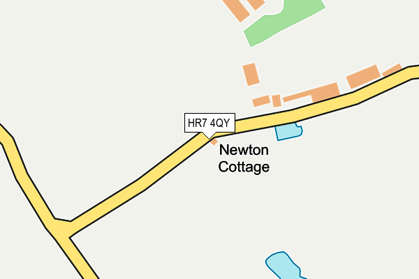 HR7 4QY map - OS OpenMap – Local (Ordnance Survey) HR7 4QY map - OS OpenMap – Local (Ordnance Survey)