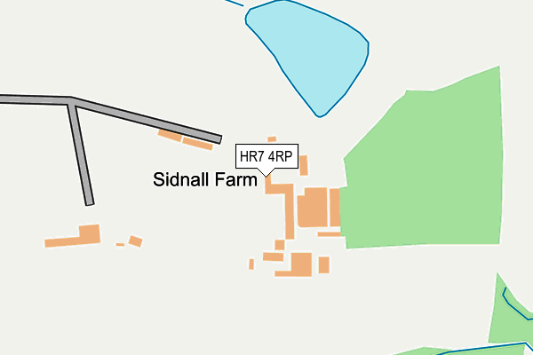 HR7 4RP map - OS OpenMap – Local (Ordnance Survey) HR7 4RP map - OS OpenMap – Local (Ordnance Survey)